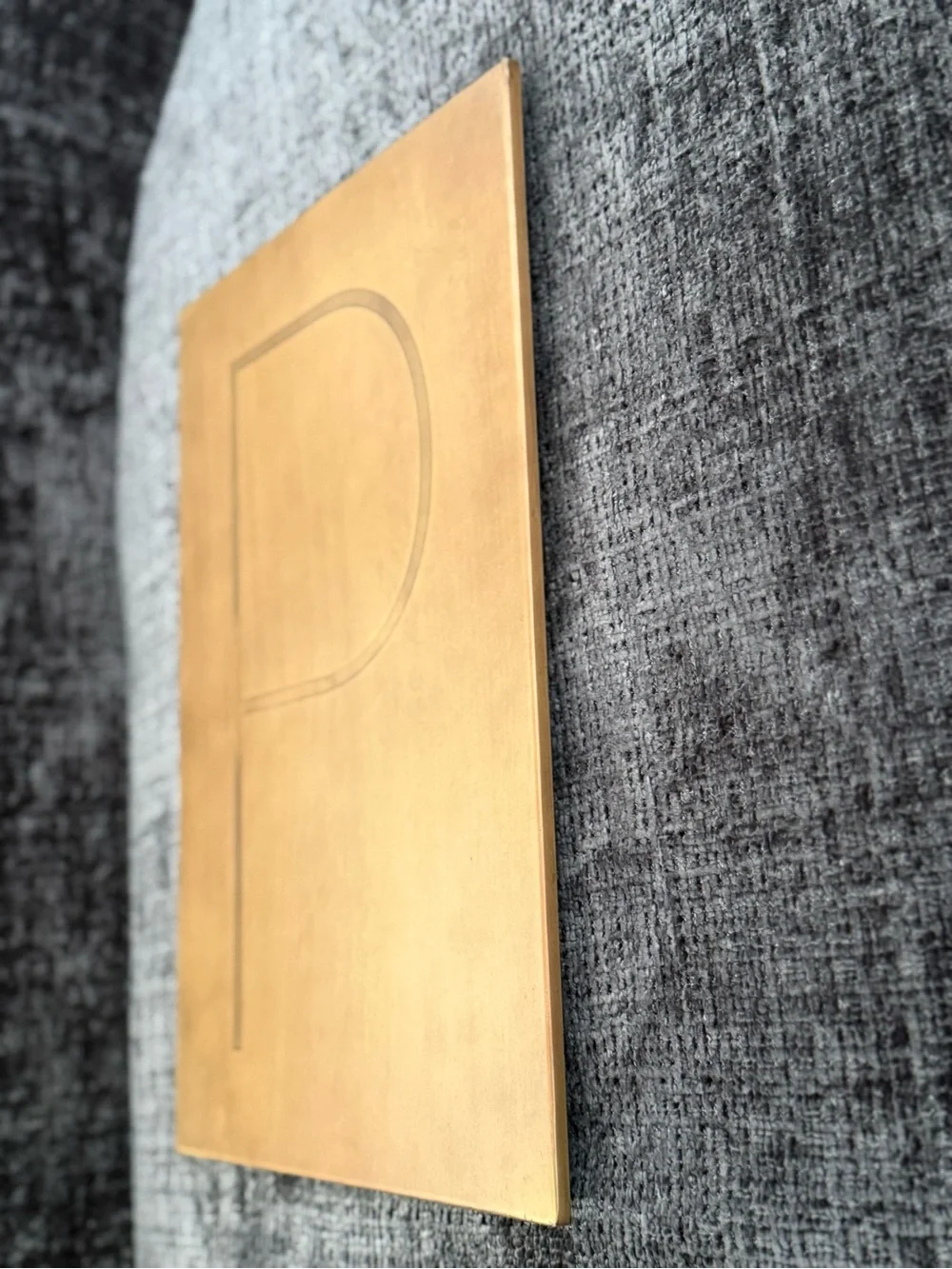 Crate&Barrel Brass Monogram 'P' Wall Plaque